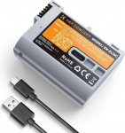 K&F CONCEPT EN-EL15C 2600mAh suure mahutavusega aku C-t&uuml;&uuml;pi otselaadimisliidesega Nikon Z7 II, Z6 II, Z5, D850, D810, D810A, D780, D750, D610, D500, D7500 jaoks.