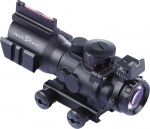 Minidiva&reg; 4x32 mm taktikaline teleskoop punase rohelise sinise 3 heledusega kiudoptilise sihikuga
