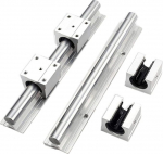 Professionelle 2-osaline 20-mm-Stange SBR20, t&auml;ielikult toetatud lineare Schienenf&uuml;hrungswelle mit 4-osalise SBR20UU-Gleitkugellagerblock CNC(100mm) jaoks.