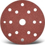 MENZER Punased liivakettad 150 mm 15 auguga tavalisele korundlihvijale (50 tk) K40