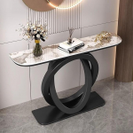 Konsole Sofatisch, schmaler Metallrahmentisch f&uuml;r Flur, Foyer und Wohnzimmer