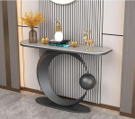 Moodne konsoolne diivanilaud koos hoiuriiulitega, t&ouml;&ouml;stuslik diivan diivani taga, esiku laud sissep&auml;&auml;sualale ja kitsas elutuppa (must B, 100 cm)