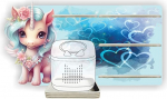 Farbklecks-kollektsiooni muusikakarbi riiul Unicorn Hearts seinariiul kuni 25 kuulamisfiguuri jaoks M&otilde;&otilde;tmed 49 x 26 cm koos spetsiaalse hoiukambriga, mis &uuml;hildub Toniebox 2-ga K&auml;sitsi valmistatud Saksamaal.