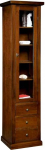 Mar.c.a. Design - Elegantne elutoa vitriin papplipuust, tumedast p&auml;hklipuust, 1 ukse ja 5 ruumiga - elutoa vitriin, vaene kunst, valmistatud Itaalias - m&otilde;&otilde;tmed 45 x 41 x 187 h