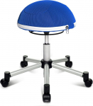 Fitness Stool Sitness Half Ball - SININE, &uuml;ks suurus, kate: 100% pol&uuml;ester