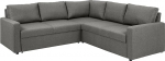 AC Design Furniture Richard nurgadiivan magamisfunktsiooniga ja panipaigaga helehall, L diivan 4 inimesele koos voodikoha funktsiooniga, B: 228 x K: 85 x S: 228 cm