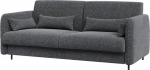Bed Concept BC-18 - Diivan 140, pikendatav diivan, &uuml;hilduv diivan kokkupandavale voodile Concept BC-01, 164 x 74 x 93 cm (Graphite Art 82630, Front White High Gloss)