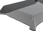 BEAUTEX Tokio pehme vahtpolsterdatud laudlina torustikuga, aed, r&otilde;du, terrass, telkimine, suuruste ja v&auml;rvide valik, ovaalne 140 x 180 cm, must