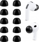 SOULWIT Memory Foam k&otilde;rvaklapid AirPods Pro 3 (3. p&otilde;lvkond 2025), Pro3 asendusk&otilde;rvaklappide tarvikud (must/XXS)