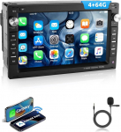 ESSGOO Wireless Carplay ja Android 4+64G Android 15 autoraadio VW Polo MK3/4 9N Golf 4 Passat B5 T5 Seat Skoda, 7-tolline puuteekraan Bluetooth FM RDS GPS WiFi'ga