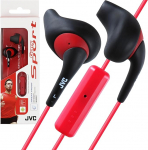 JVC Gumy Sport Binauraalsed k&otilde;rvaklapid juhtmeta, mustad, punased k&otilde;rvaklapid ja mikro - k&otilde;rvaklapid ja mikrofonid (Binauraalsed, k&otilde;rvaklapid, mustad, punased, 200mW, juhtmega, 1m)