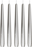 Koonusek&uuml;&uuml;nlad, lakitud h&otilde;bedane, 5 tk, suurus umbes 22 x 240 mm, individuaalselt fooliumis, lauak&uuml;&uuml;nal, koonusek&uuml;&uuml;nal.