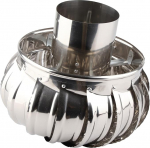 Stainless Steel Roof Fan, Quiet Pipefit Wind Turbine Attic Fan for Residential Buildings