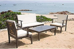 Safavieh EUP6717B Marseille &otilde;ue elutoakomplekt - Ash Grey/Ecru (4-osaline)