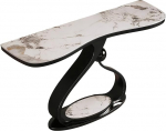 Kitsas konsoollaud, kaasaegne riiul diivani taga koos hoiuruumiga, geomeetrilise metallraamiga konsoollaud elutuppa, koridori, sissep&auml;&auml;sualasse, fuajeesse, magamistuppa (must, 80 cm / 31 tolli)