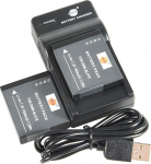 DSTE DMW-BLH7 Li-ion aku (2-pakk) ja Micro USB laadija Panasonic Lumix DMC-GM1, GM1D DMC GM1 K DMC-FH27 GM1KD GM1KEB jaoks