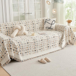 DREAMINGO Lihtne luksuslik diivanikate sektsioonipatjadele 3 padjaga heringbone l&auml;&auml;ne diivanikate koertele Reversible Chenille m&ouml;&ouml;bli kate diivanikaitsja 71x150 tolli must kohv