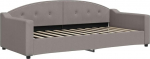 vidaXL p&auml;evavoodi, k&uuml;lalisvoodi, 2-in-1, diivanvoodi magamistuppa, elutuppa, diivanvoodi, kaasaegne disain, Taupe 90 x 200 cm kangas
