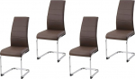 HTI living SallyC PU Brown Cantilever s&ouml;&ouml;gitoa tool Faux Leather 4-osaline