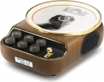 Retro Tragbarer CD-player, CD-player mit Lautsprechern Bluetooth f&uuml;r Zuhause, FM-raadio, 4000 mAh aku, LCD-ekraan, integreeritud Dual-Stereo-Lautsprecher, toetab USB/AUX/Type-C