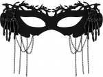 Oidea Halloween Maskerade Maske f&uuml;r Frauen: Gothic Half Face Party Cosplay Maske mit Kette Kost&uuml;m Karneval Abschlussball Zubeh&ouml;r