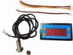 XFUYI DC9-24V Motorrad-Motor Drehzahlmesser, LCD-Display, wasserdicht, 4-stelliger Z&auml;hler, Drehzahlmesser, 30-80000 U/min