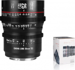 Meike 25mm T2.1 S35 Manual Focus Wide Angle Prime Cinema Lens for Canon EF Mount and Cine Camcorder EOS C100 Mark II, EOS C200, EOS 300 Mark II, EOS C300 Mark III, Zcam E2-S6 6K
