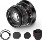 PERGEAR 35mm F1.4 Full Frame Manual Focus Lens Compatible with Canon EOS R RP R5 R6 Mirrorless Cameras