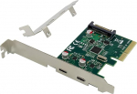 Conceptronic 2-portiline USB 3.2 GEN 2 Type-C PCIE