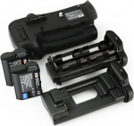 DSTE&reg; Pro MB-D12 vertikaalne akuhoidik + 2x EN-EL15 Nikon D800 D800E D800S SLR digikaamerale