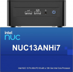 Intel NUC 13 Pro NUC13ANHi7 Arena Canyon Mini PC, Core i7-1360P, 32GB RAM, 2TB SSD, Mini arvuti Windows 11 Pro &auml;ri- ja kodukontorile, tugi 8K/4K Quad Display/WiFi 6E/BT 5.3/Thunderbolt 4
