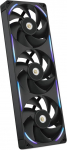 NZXT F360X Performance Single Frame ventilaator - 3x 120mm PWM RGB PC korpuse ventilaator - Maksimaalne &otilde;huvool ja staatiline r&otilde;hk - LCP raam ja tiivad - Magnetiline vedeliku d&uuml;naamiline laager - must