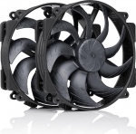 Noctua NF-A14x25r G2 PWM Sx2-PP Chrome Max Black Double Set Vaikne 140 mm Premium ventilaator &uuml;mmarguse raamiga Push-Pull t&ouml;&ouml;ks (must)