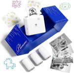 Phomemo Mini Printer nutitelefonile, uuendatud 300 DPI Mini Termoprinter P2S Instant Image Printer mobiiltelefonile koos 3 paberirulliga, mis on &uuml;hilduv iOS ja Androidiga, kingituseks, fotodeks, uuringuteks, m&auml;rkmeteks, t&ouml;&ouml;ks