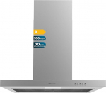 Cecotec Dunstabzugshaube 70 cm T-Form Bolero Flux TM 703500 Inox A. Saugleistung 350m3/h, Motor 70W, mechanische Steuerung, 3 Leistungsstufen, Licht und Aktivkohlefilter, Edelstahl