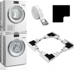 Kiss Core universaalne vaheraam pesumasinatele/kuivatusmasinatele koos rihmaga valge 46-66 cm