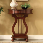 Konsoollaud, Semi &uuml;mmargune diivanilaud, massiivpuidust konsoollaud koridorile, seina taga olev kohvilaud, sahtlitega, aktsentlaud fuajeesse (pruun)