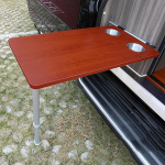 Klappbarer Wohnmobil-Wandtisch, platzsparend, montierbarer Esstisch mit klappbaren Beinen, ideal f&uuml;r Wohnmobile und Wohnmobil-M&ouml;bel (Farbe: B)