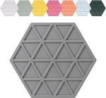 KASFDBMO Sechseckiges Silikon Tischset Rutschfestes Design Wendbar Hitzebest&auml;ndig K&uuml;chen Esstischmatten Silikon Pad Sechseckige Tischsets Sechseckige Tischsets
