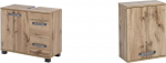 Schildmeyer Milan 134889 tualettruum, Tammepuust Country House Decor, 65 x 32 x 59 cm & Milan seinakapp 134884, Tammepuust Country House Decor, 40,3 x 20 x 54,5 cm