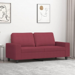 2-Sitzer-Sofa Diivan 2 Sitzer Loveseat Diivanid F&uuml;R Wohnzimmer Diivan Loveseats Weinrot 140 cm Stoff - 359397