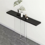 Ekstra pikk konsoollaud akr&uuml;&uuml;ljalgadega, kitsas k&uuml;ljelaud esikusse, puidust laud diivani taha, kaasaegne k&uuml;ljelaud Levitate (B, 100 x 30 x 73 cm)