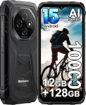 Blackview Fort 1 AI V&auml;limaa mobiiltelefon ilma lepinguta, 12GB + 128GB/2TB 4G Android 15 nutitelefon, 6,56-tolline HD + 90Hz, 10000mAh 16MP + 8MP ehitusplatsi mobiiltelefon, IP68/NFC/OTG/3 pesa/GPS