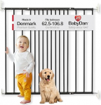 Baby Dan Multidan metallist ukse- ja trepiv&auml;rav, 62,5-106,8 cm, must