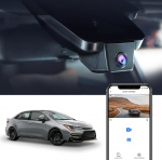 Fitcamx Dash Cam &uuml;hildub Toyota Corolla L LE SE XLE XSE SE Nightshade Sedan 4D Hybrid Touring Sport 12th Gen (E210) 2019-2022, 4K video WiFi OEM autokaamera, &ouml;ine n&auml;gemine, G-sensor, 64GB-ga