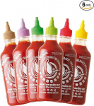 Flying Goose Sriracha Hot Chilli Sauces Tasting Package (in 6 Flavours, Seasoning Sauces from Thailand for Seasoning, Dipping and Refining) Pack of 6 (6 x 455 ml)