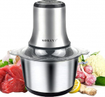 SOKANY 800 W elektriline k&ouml;&ouml;gikombain 3L roostevabast terasest kaussiga, multihakkur 2 kiirustasemega, lihaveski 4 teraga lihale, sibulale, puuviljadele, k&ouml;&ouml;giviljadele.