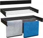 Vonia seinakuivati must 80 x 40 cm - Alumiiniumist seinakuivati 4 m kuivatuspikkusega - kokkupandav r&otilde;ivakuivati seinale paigaldamiseks.