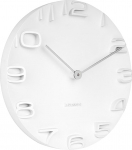 Karlsson Wall Clock On The Edge White W. Chrome Hands