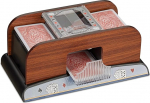 Relaxdays 10021343 card shuffler wood